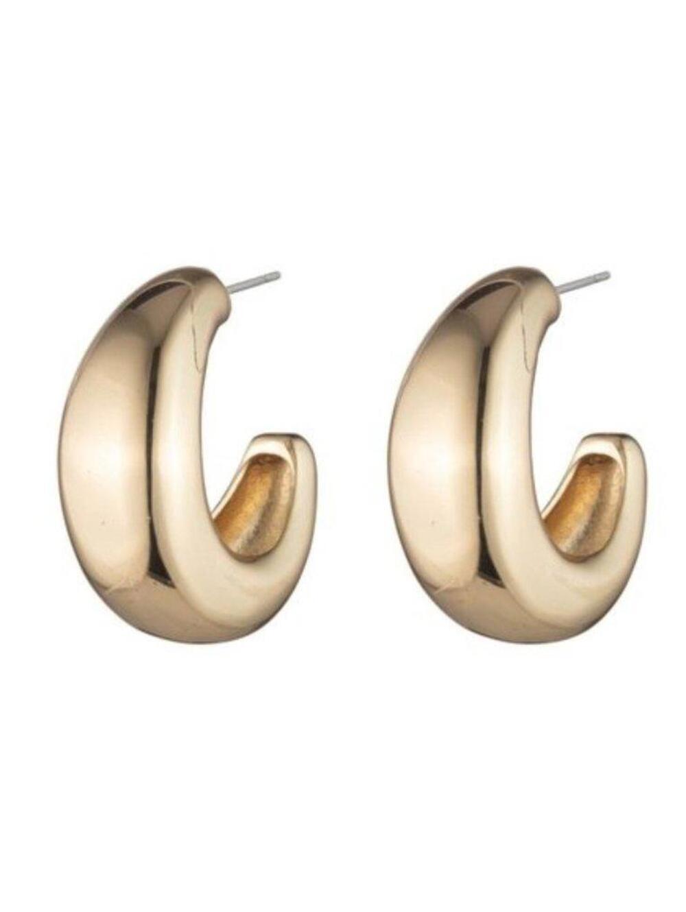 Dannijo Winona Gold Chunky Hoop Earrings